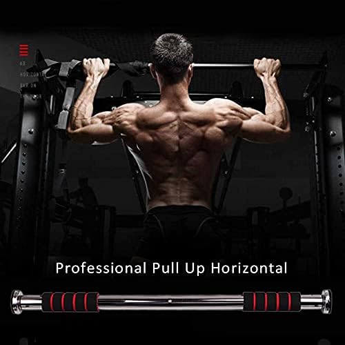 LORDEX doorway gym bar mounted on door frame for upper body workouts, made of durable metal with foam grips.